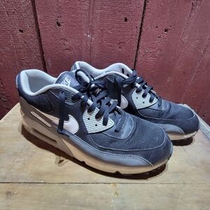 Nike Air Max 90 Men’s Size 12 Navy Gray Athletic Sneakers Shoes